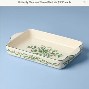 Lenox Holiday rectangular baker.  NIB.  Perfect condition.